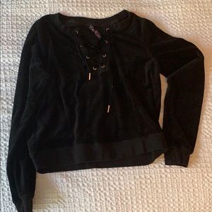 Betsy Johnson valor lace up long sleeve.
